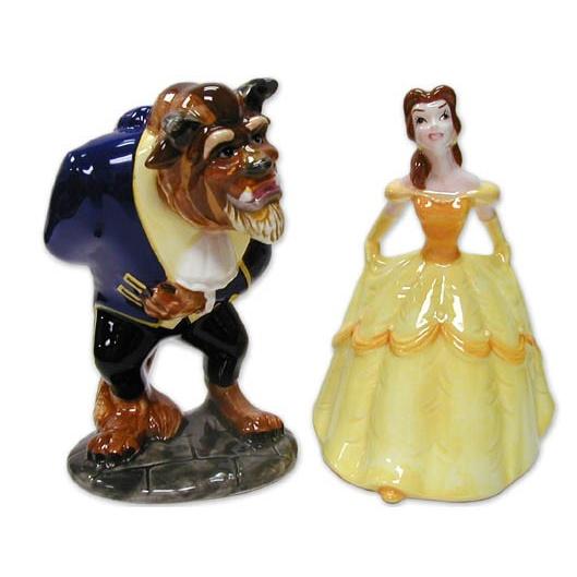 美女と野獣 ベル&ビースト 1992年 ヴィンテージ フィギュアリン 2点