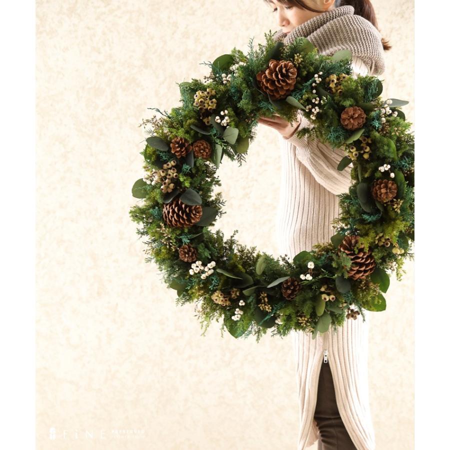 クロンヌ・ドゥ・ノエル プリザーブドフラワー クリスマス リース 特大