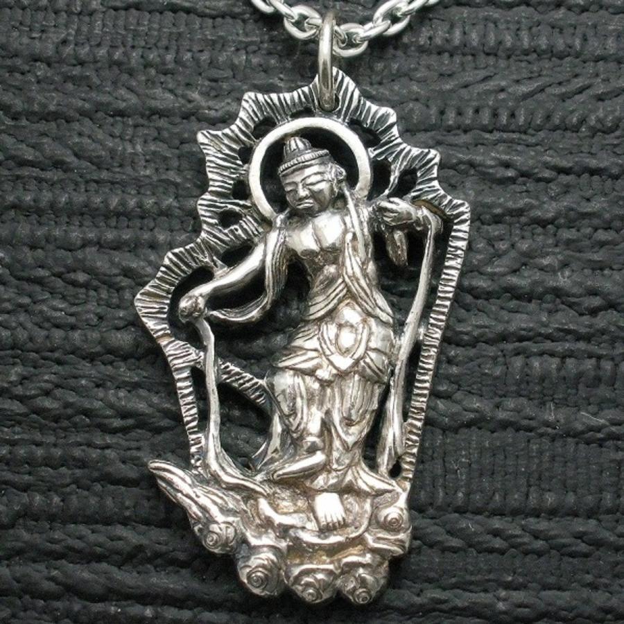 ペンダント 仏像 雲中供養菩薩 舞 メンズ シルバー925 ネックレス