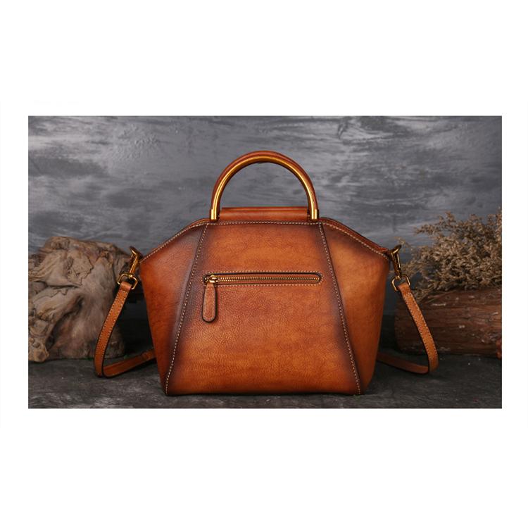 本革バッグ レディース アンティーク 牛革 彫刻 カービング 型押し