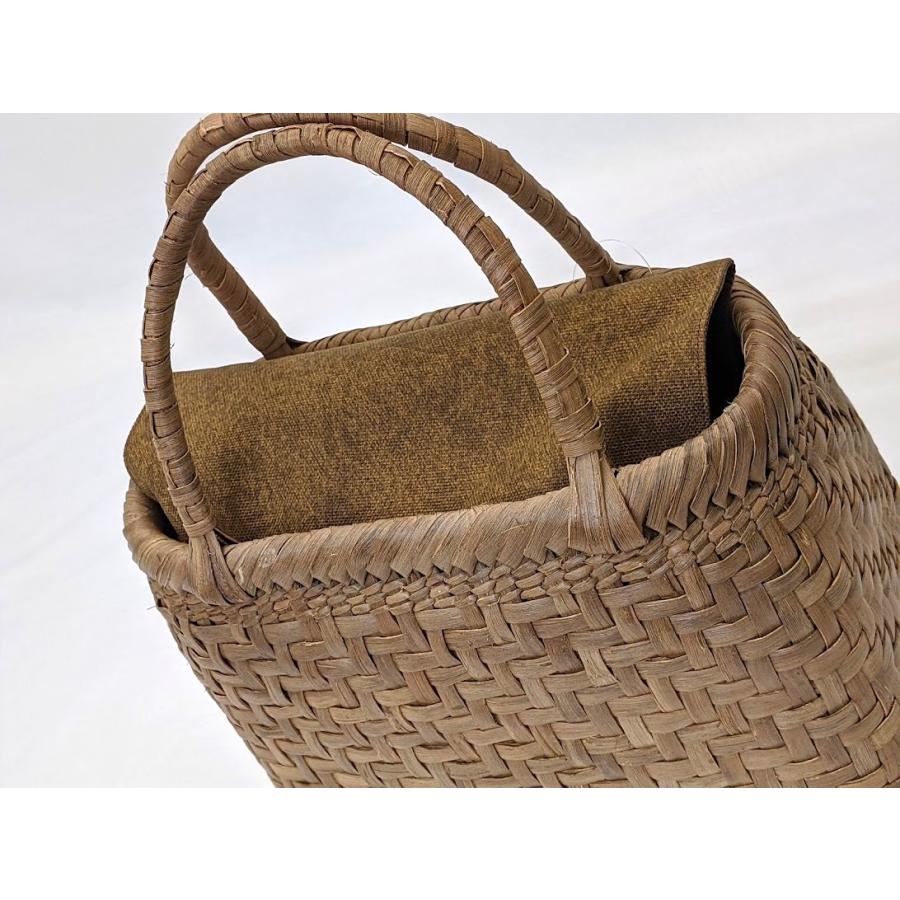 山葡萄 純国産 福島県奥会津三島 かごバッグ 2 天然素材 伝統工芸 編み