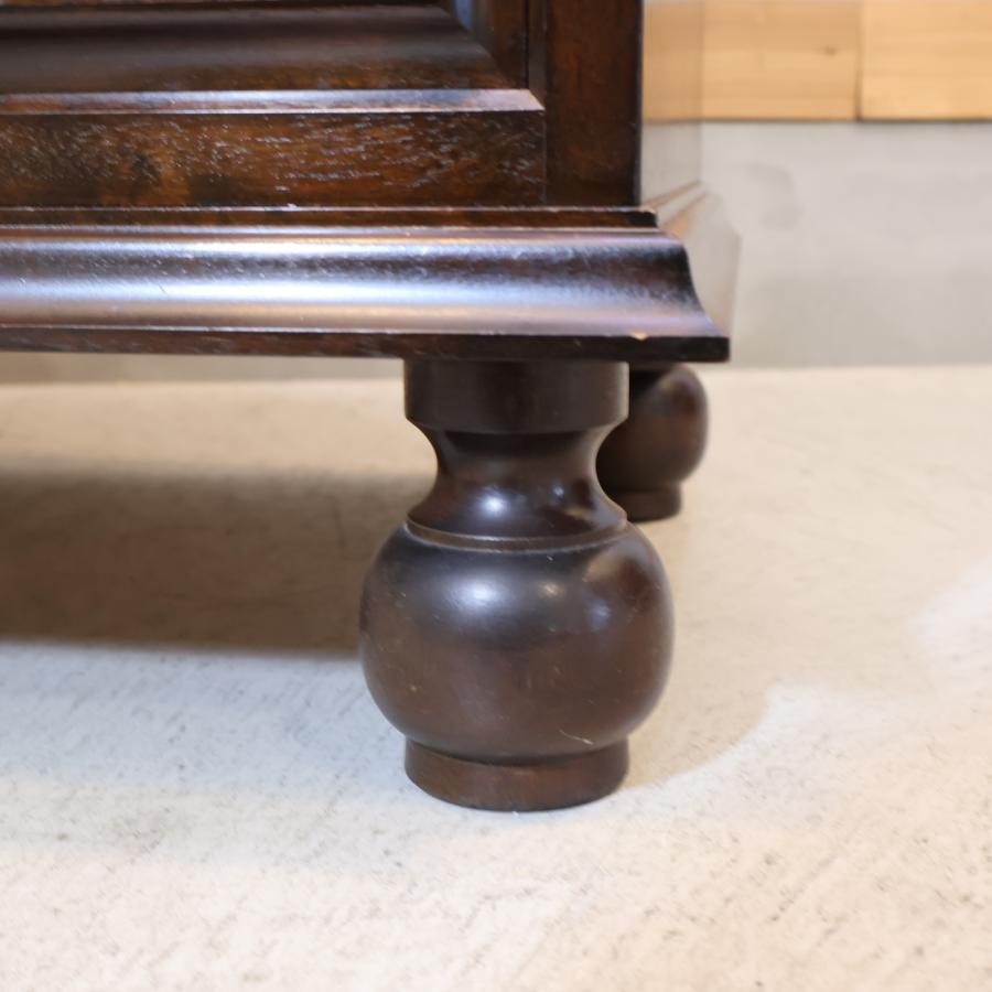 松本民芸家具 ミズメザクラ無垢材 重H型ボールフットビューロー