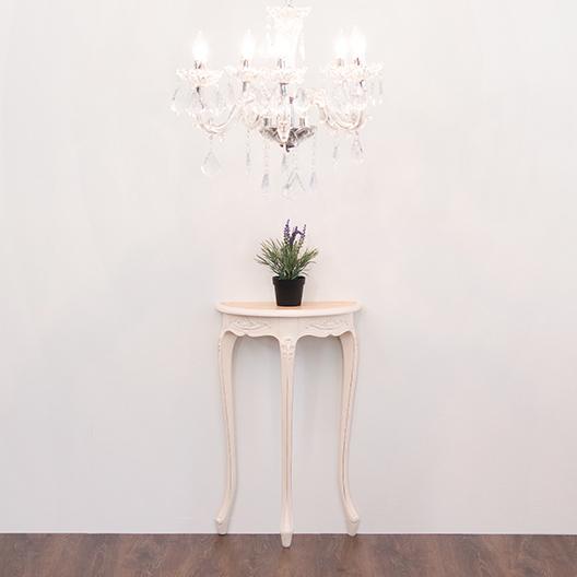 コンソール 猫脚 アンティーク ホワイト 木製 サイドテーブル 白