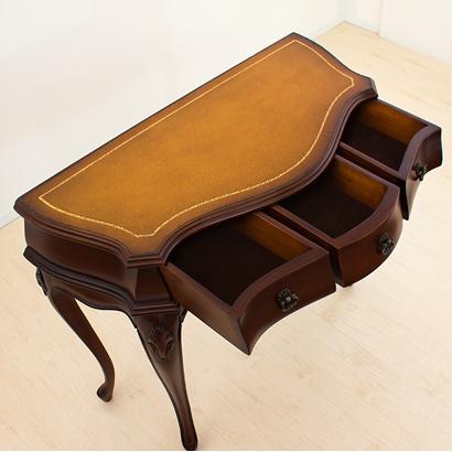 コンソールテーブル 高級 アンティーク 猫脚 ブラウン コンソール