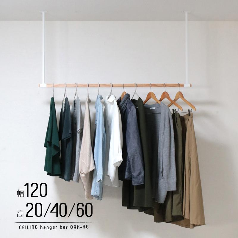 ハンガーバー 吊り下げ 天井 壁付け 幅120 部屋干し おしゃれ アイアン