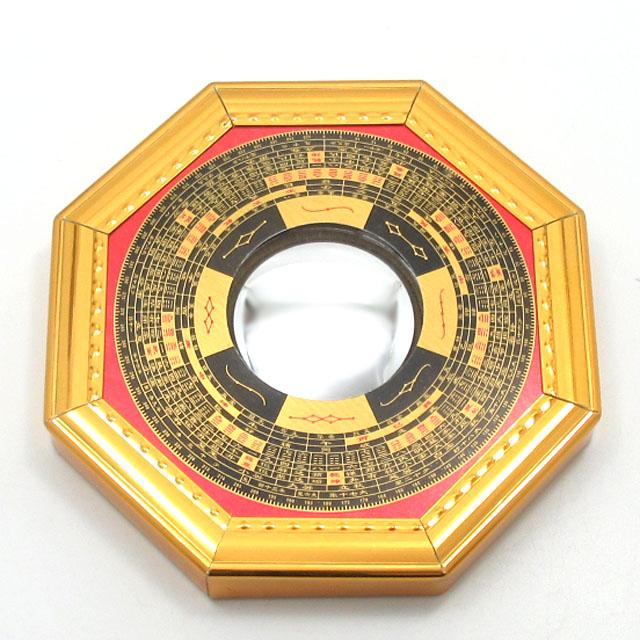 風水 八卦鏡 凸面鏡 約12．5cm 風水鏡 魔除け鏡 風水羅盤 魔除け