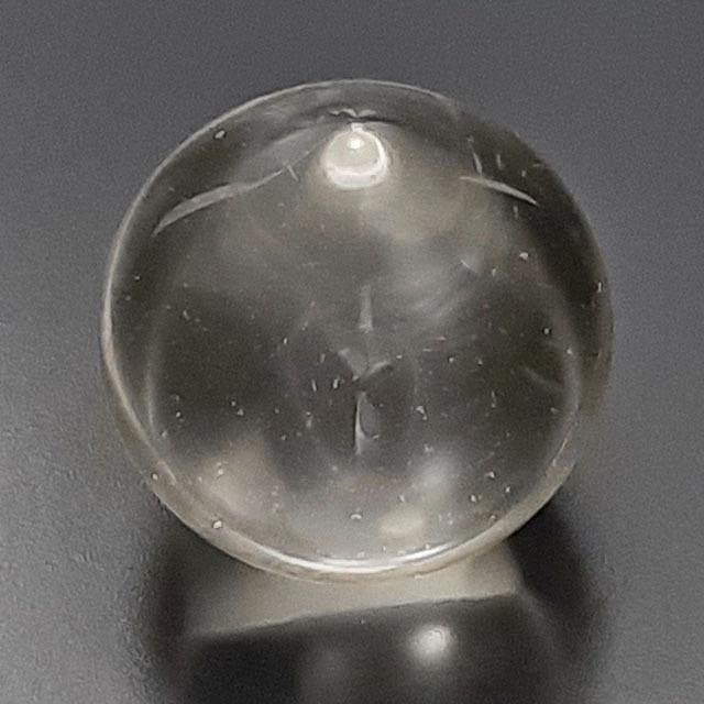 宝珠 天然水晶 摩尼宝珠 水晶宝珠 約3cm前後 うっすらシトリン 台座