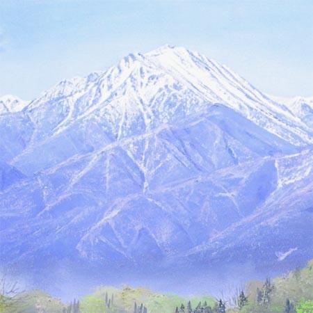 絵画 油絵 常念岳 （佐田光） 【海・山】【肉筆】【油絵】【日本の風景