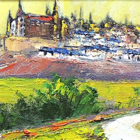 絵画 油絵 トレド （岡島哲夫） 【肉筆】【油絵】【外国の風景