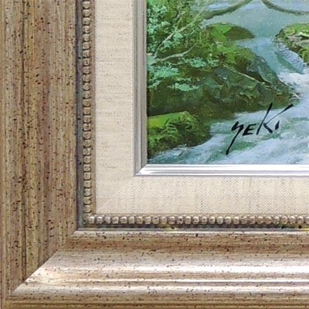 絵画 油絵 奥入瀬渓流 (関健造) 【海・山】【肉筆】【油絵】【日本の