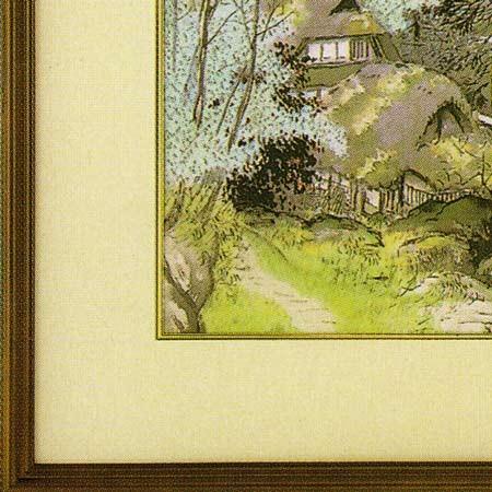 川合玉堂 絵画 渓村春麗 原画山中湖高村美術館所蔵 【複製】【美術印刷