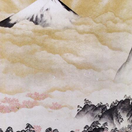 横山大観 絵画 蓬莱山 【複製】【美術印刷】【巨匠】【富士】【変型特