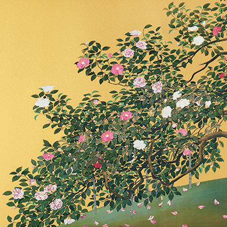 速水御舟 絵画 名樹散椿 【複製】【美術印刷】【巨匠】【変型特寸