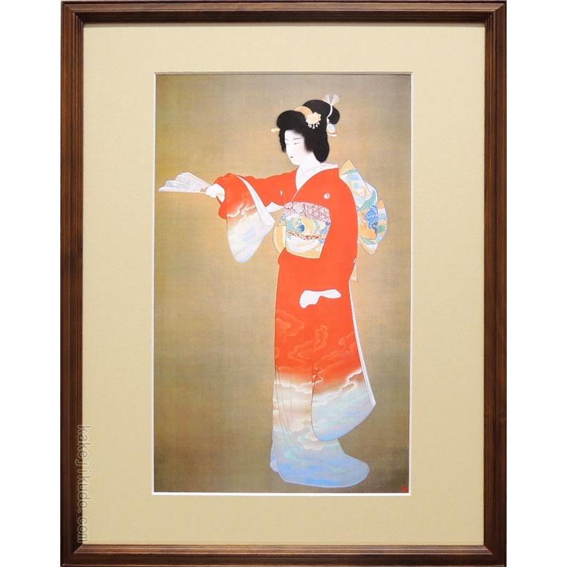 上村松園 絵画 『序の舞』 【複製】【美術印刷】【巨匠】【変型特寸