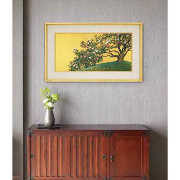 速水御舟 絵画 名樹散椿 【複製】【美術印刷】【巨匠】【変型特寸