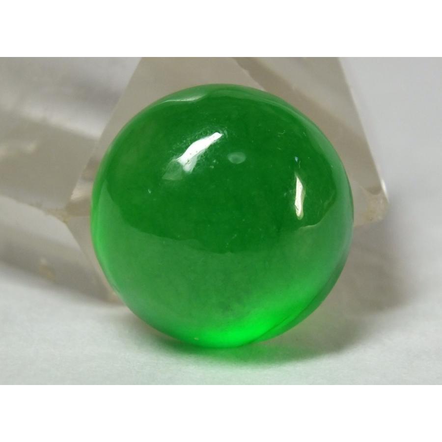 鑑別書付】ミャンマー氷種翡翠（アイスジェダイト）丸型ルース19mm