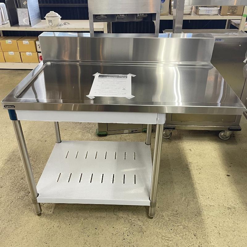 中古】 業務用 ステンレス クリーンテーブル BG付 幅1115×奥行700×高