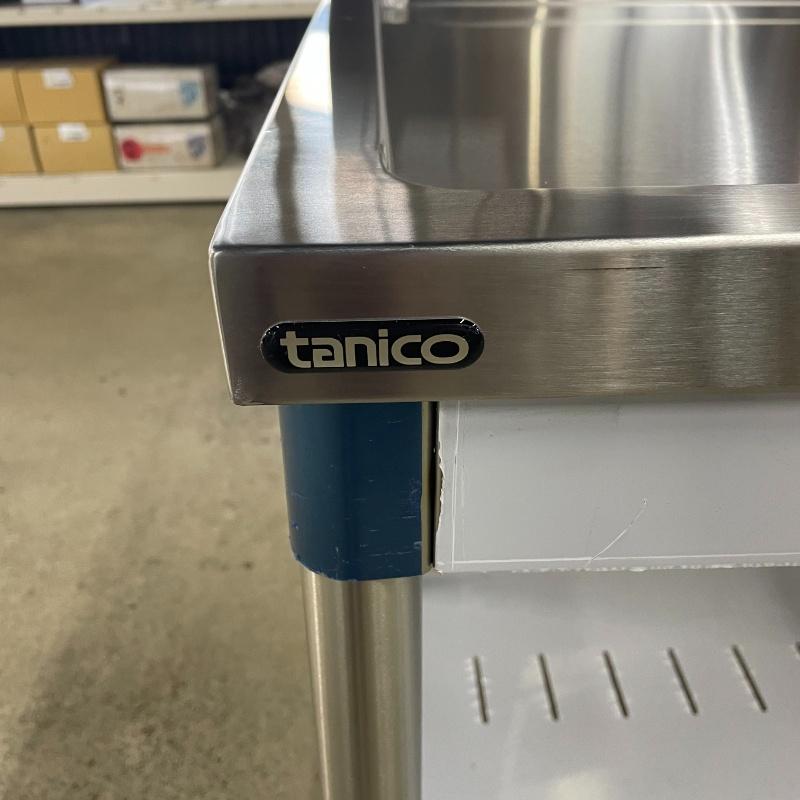 中古】 業務用 ステンレス クリーンテーブル BG付 幅1115×奥行700×高