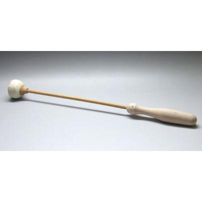 京仏壇はやし 仏具 木魚撥 皮巻き 5号 木魚 バチ 棒 : 仏壇 仏具 数珠