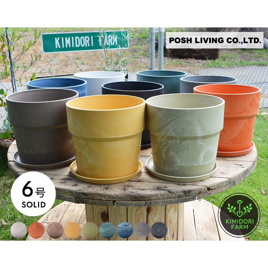 鉢 直径19.5cm 6号鉢 アーバンプランツポット POSH LIVING 植木鉢 観葉