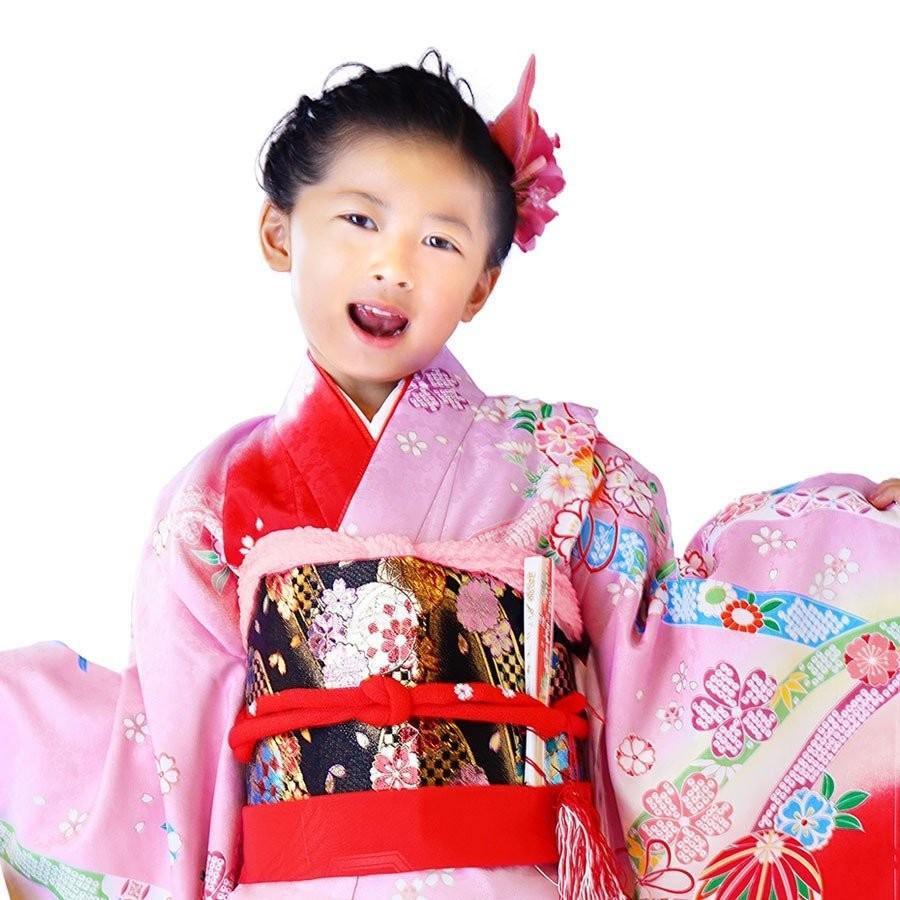 NISHIORI 花ひめ 正絹 レンタル商品 7歳の七五三 女の子 四つ身 着物