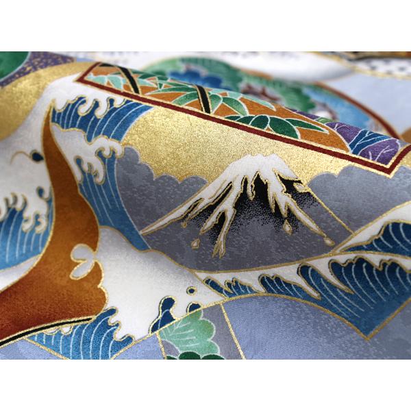 お宮参り 産着 男の子 白 鷹 着物 長襦袢 セット 一つ身 掛着 古典