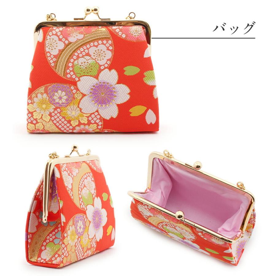 Kisste（キステ） 七五三 7歳 小物 セット 女の子 はこせこ 7点 朱赤