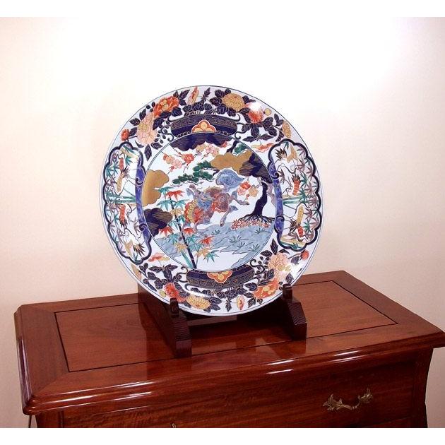 古伊万里様式金彩麒麟絵飾り大皿｜有田焼 陶芸作家 藤井錦彩作