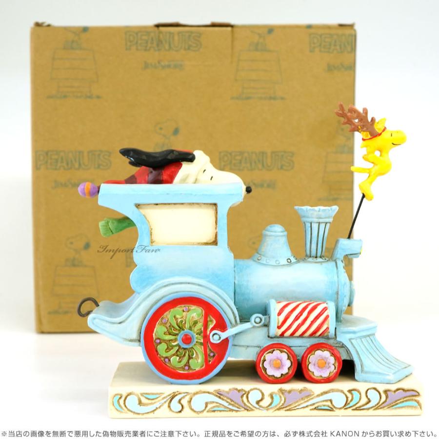 SNOOPY（スヌーピー） ジムショア 電車に乗るスヌーピーとウッド