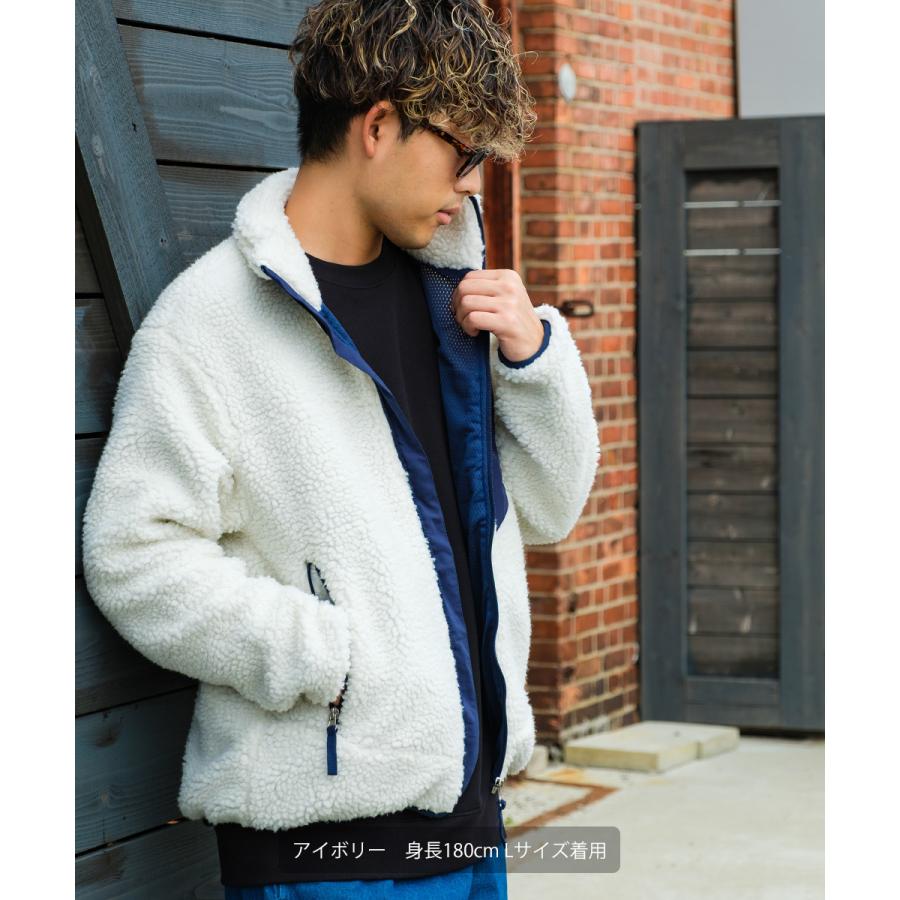 improves（インプローブス） ボアブルゾン メンズ スタンドカラー