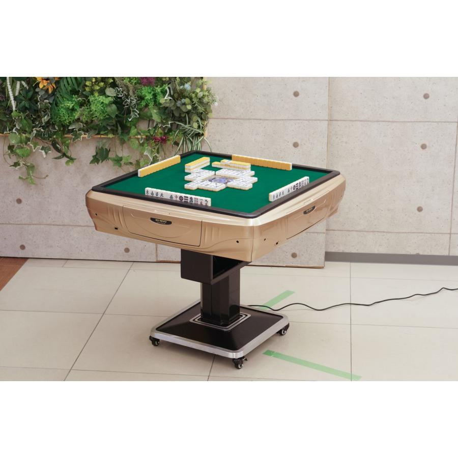 全自動麻雀卓 MJ-REVO Pro 折りたたみ シャンパンゴールド : 麻雀卓の