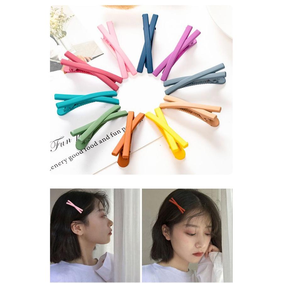 ヘアピン可愛い ヘアアクセサリー 前髪 ヘアクリップ 6cm シンプル