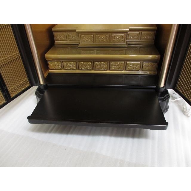 特別販売品】黒檀調上置き仏壇 (内寸幅約44cmx高50cmx奥28cm）長期