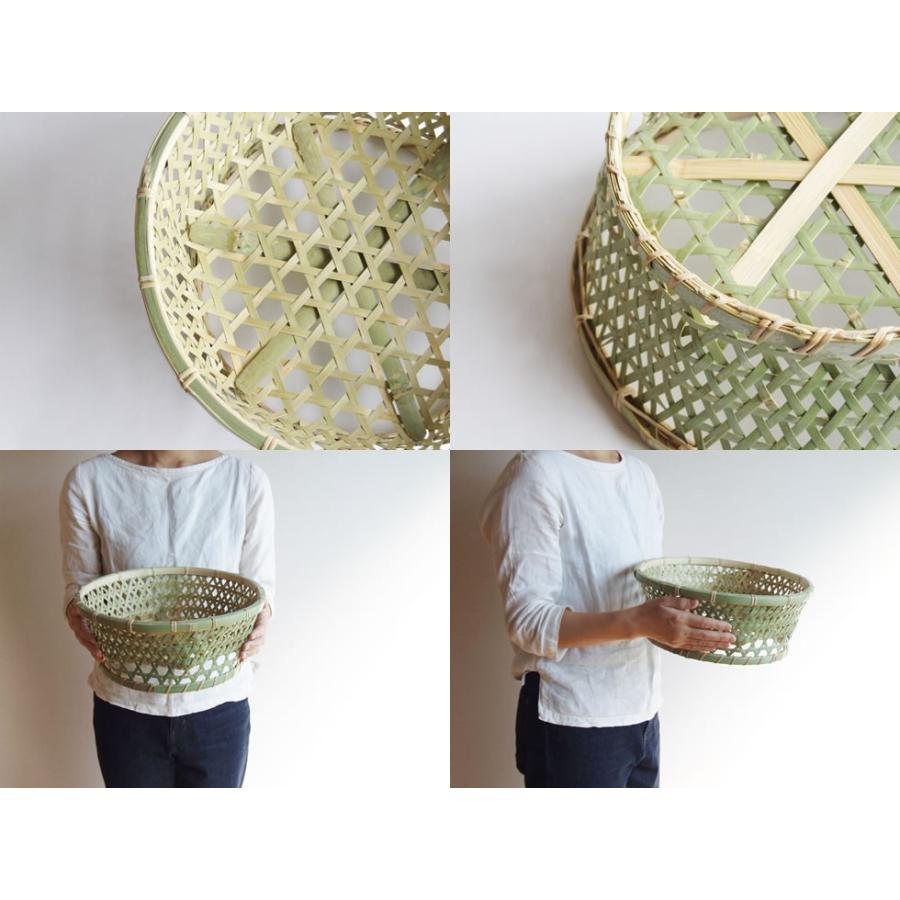 日本の竹細工 椀かご 丸 大サイズ 3〜4人用 底補強力竹有 : おまめ