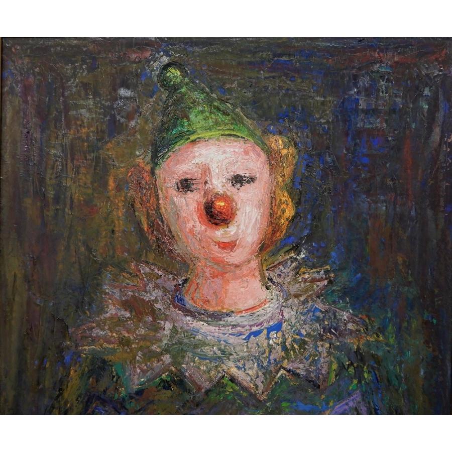 坂本唯市 『道化師』 油彩 F8 【ピエロ】 : 大和田画廊 - 通販 - Yahoo