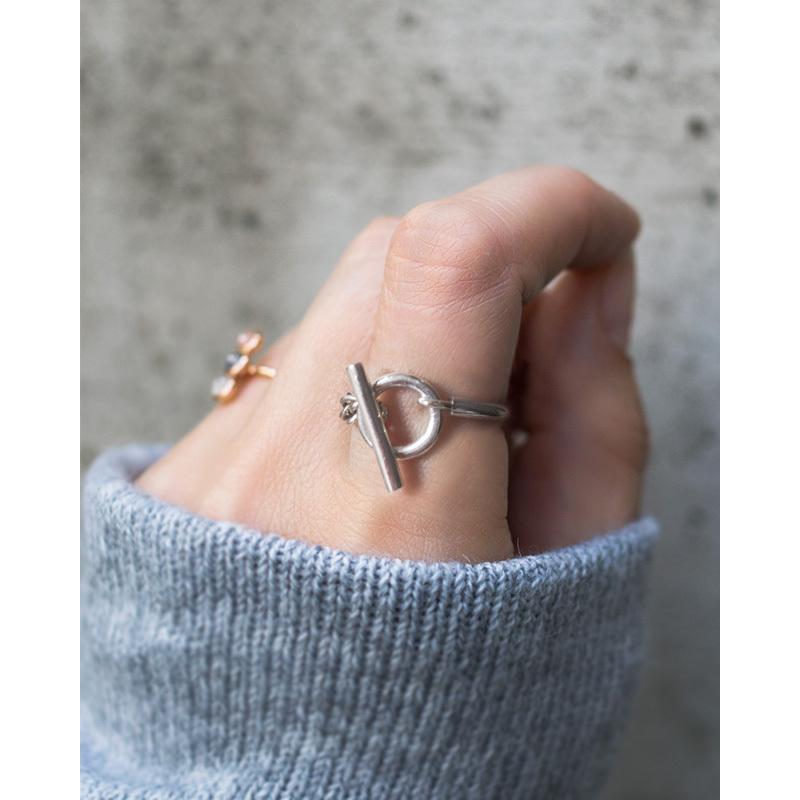 Ops.（オプス） リング レディース ねじり 鎖 太め チェーン マンテル