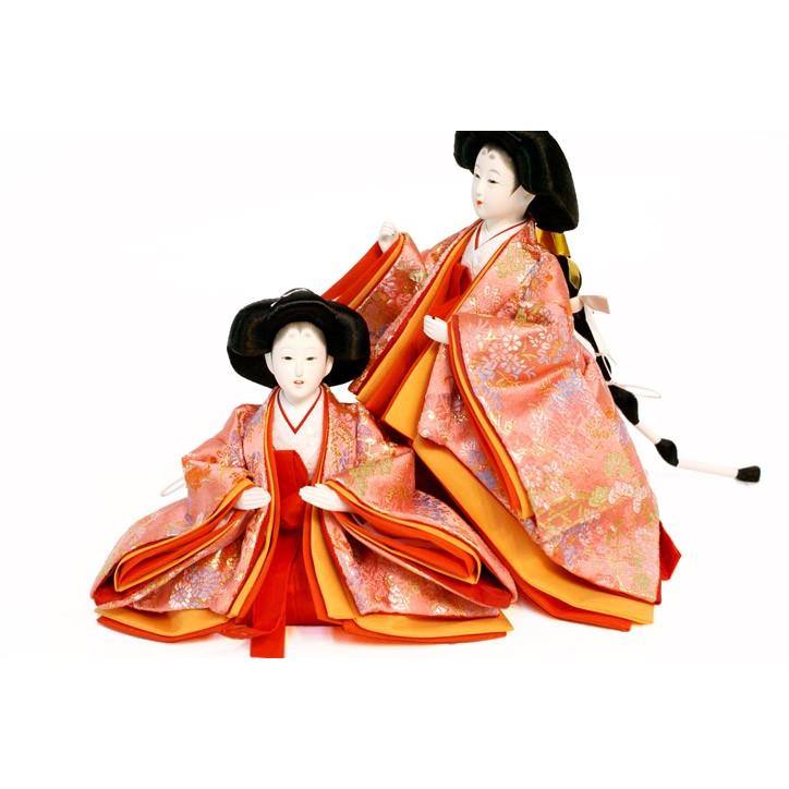 久月 雛人形 三段飾り 幅68cm コンパクト 五人 三人官女 ひな人形 高級