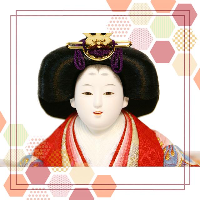 久月 雛人形 三段飾り 幅68cm コンパクト 五人 三人官女 ひな人形 高級