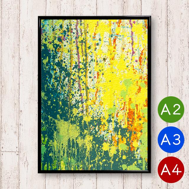 A2/A3/A4ポスター 絵具を壁に塗りつぶしたポスター（3） マットコート