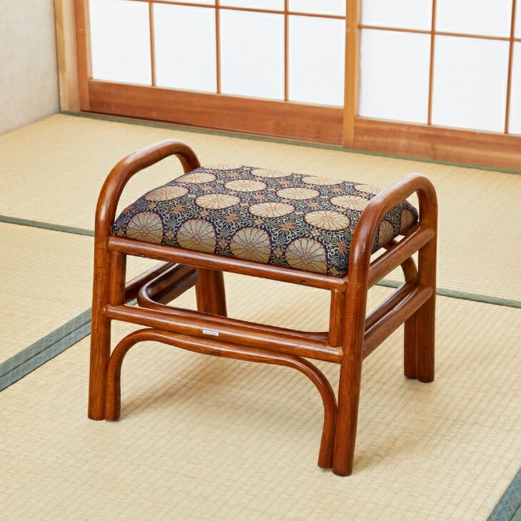 仏前用 座椅子 椅子 チェア 和室 法事 菊柄 仏壇 仏間 仏前 金襴