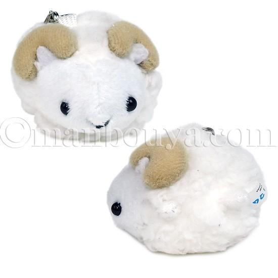 ひつじ ぬいぐるみ 動物 ムニュマム 携帯ストラップ ヒツジ 5cm メール