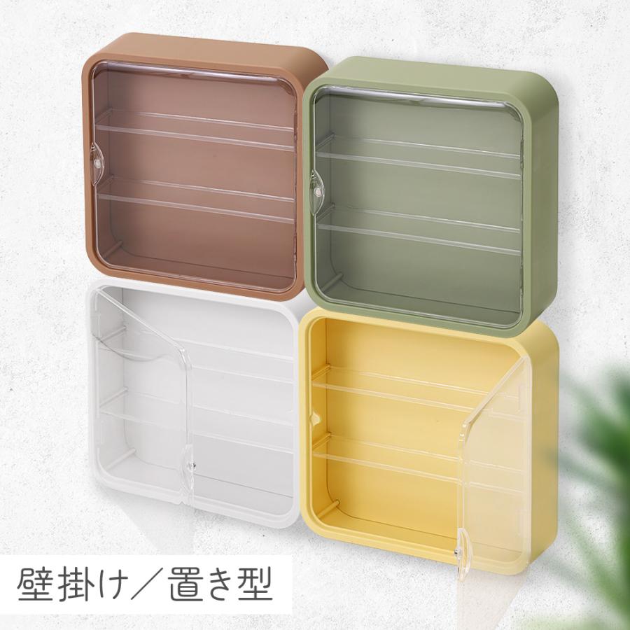 コレクションケース 3段 壁掛け 置き型 フィギュアケース ディスプレイ