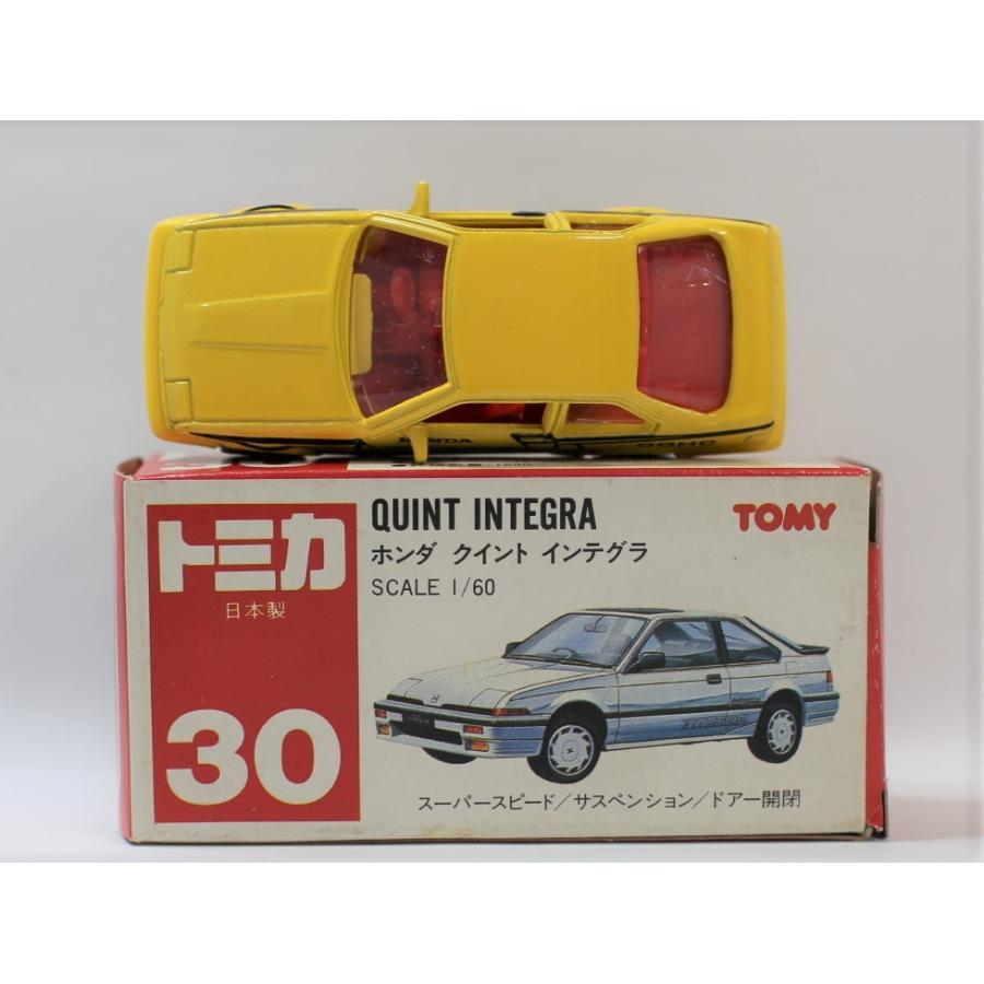トミカ 日本製 30 ホンダ クイント インテグラ 1/60 箱 赤TOMYロゴ
