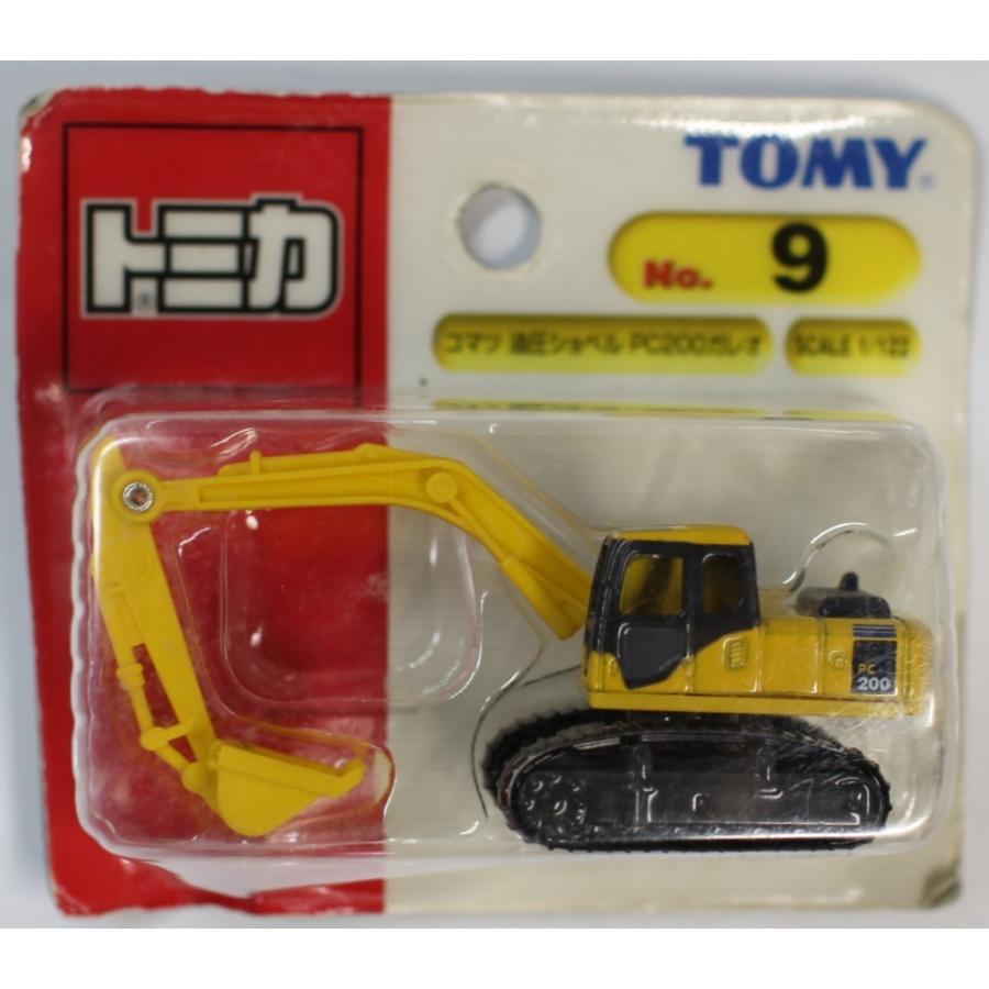 USED トミカ No.009 コマツ油圧ショベルPC200ガレオ (ブリスター