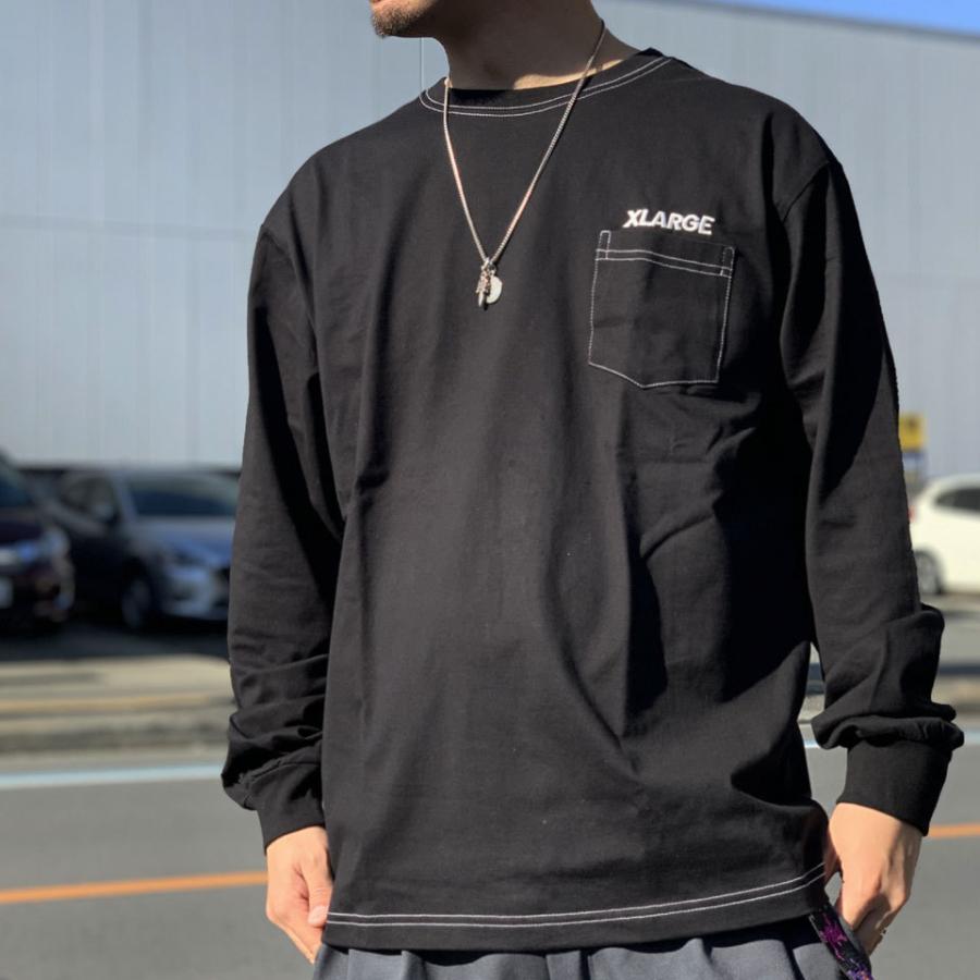 XLARGE（エクストラ ラージ） ロンT Tシャツ CONTRAST STITCH L/S Tee