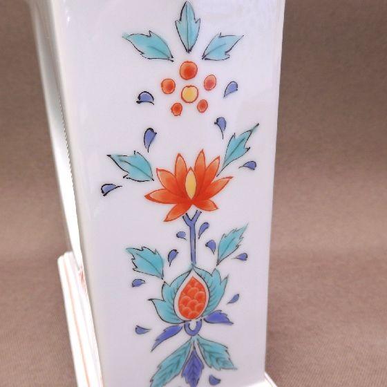 有田焼 賞美堂 其泉窯 色絵岩花鳥文 置時計 色絵岩花鳥文【置時計