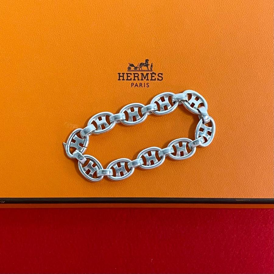 HERMES（エルメス） 極 美品 希少品 ヴィンテージ Hロゴ シルバー925