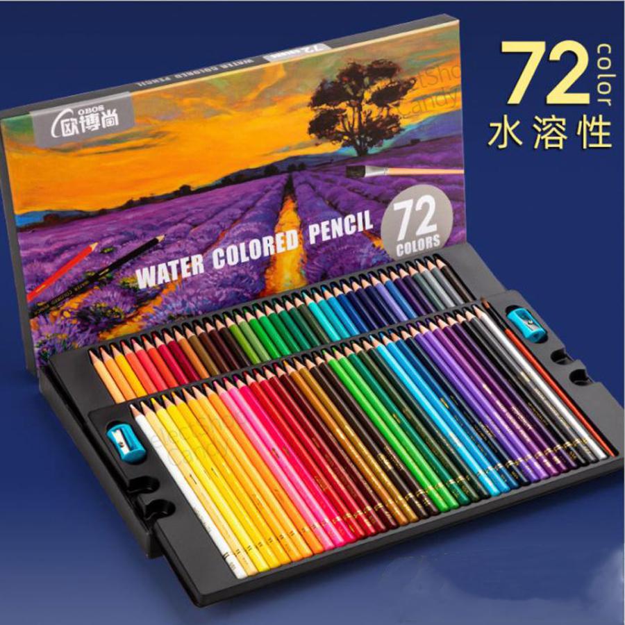 色鉛筆72色セット 油性 水性 色鉛筆 カラーペンシル アートセット 水彩