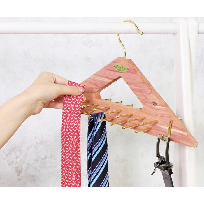 ウッドロア Woodlore ネクタイ ベルト ハンガー 木製 アロマティック