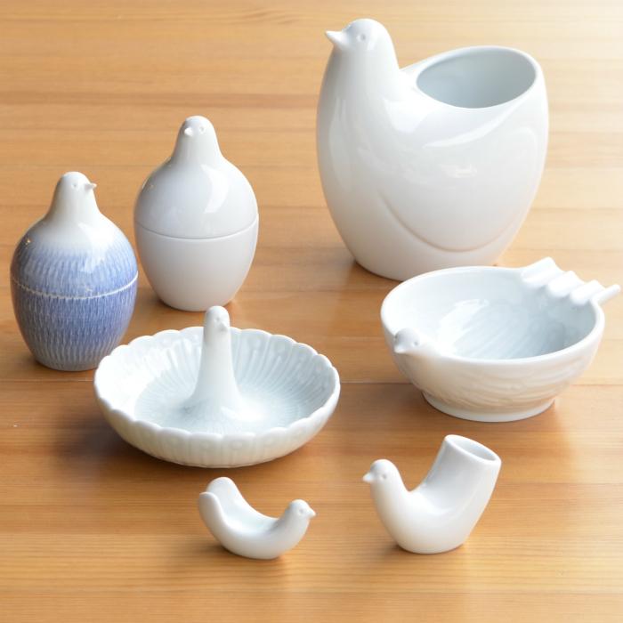 白山陶器 和食器 おしゃれ 波佐見焼 とり型フリースタンド ポッポ